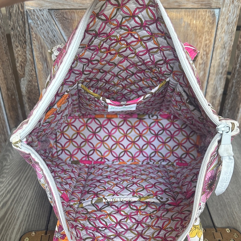 Vera Bradley Tea Garden Tote Shoulder Purse Handbag Retired Pattern - Picture 10 of 16